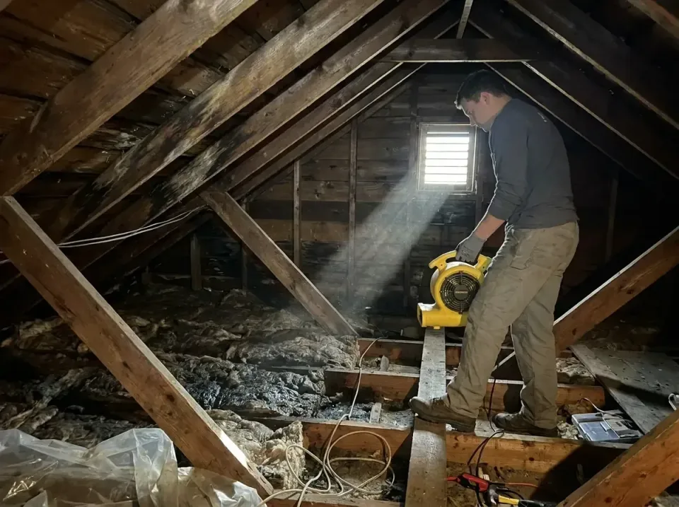 attic-water-damage-drying-proc-007 — frequently asked questions, Emergency Water Extraction & 24/7 Flood Response in Balcone…